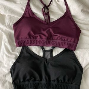 Maroon and Burgundy Sports Bras
